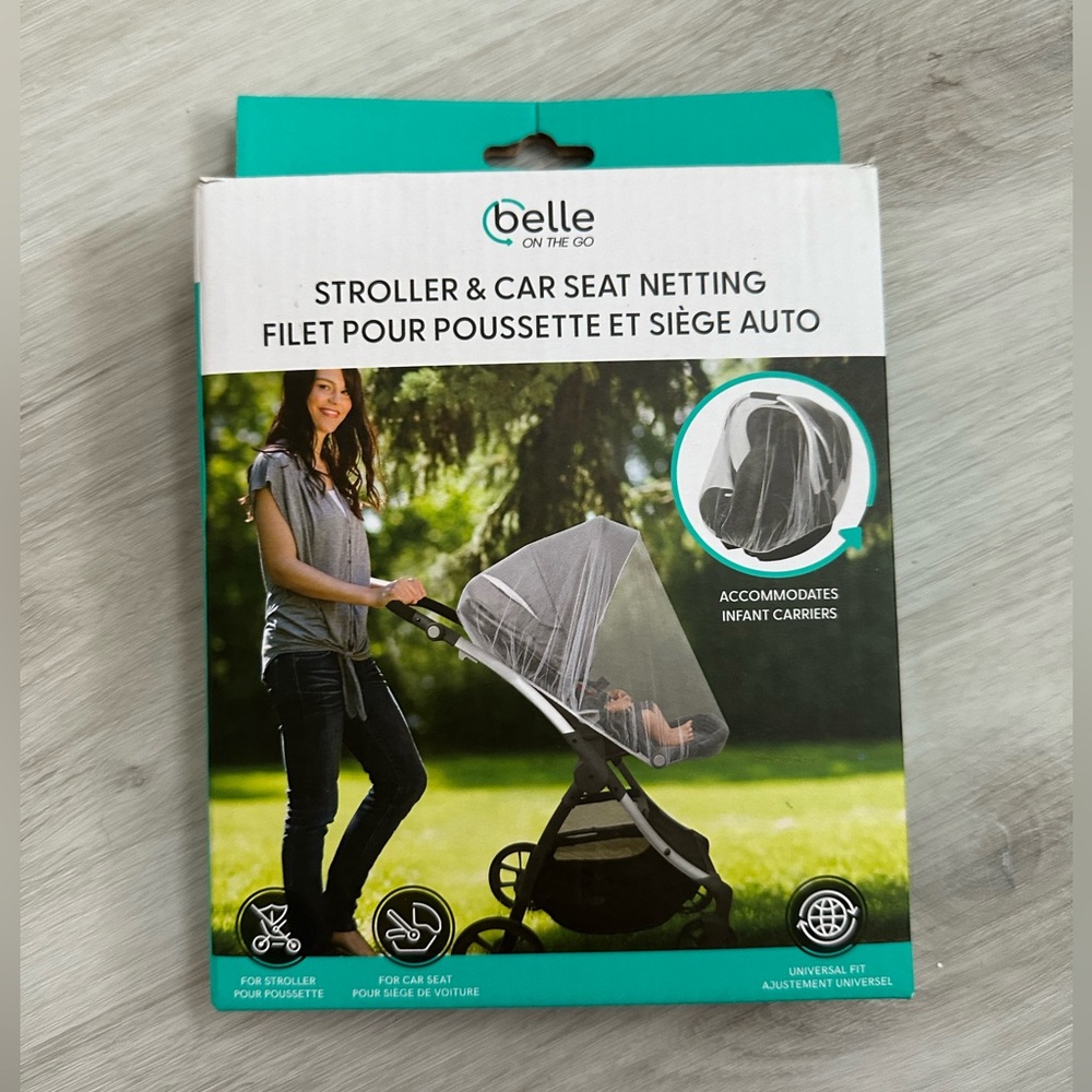 Belle Mesh Mosquito Insect Net for Stroller and Car Seat new - with box